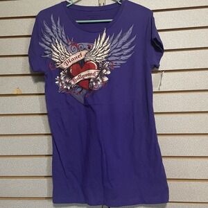 Planet Hollywood NWTS New Women's XL Purple Short Sleeve T Shirt